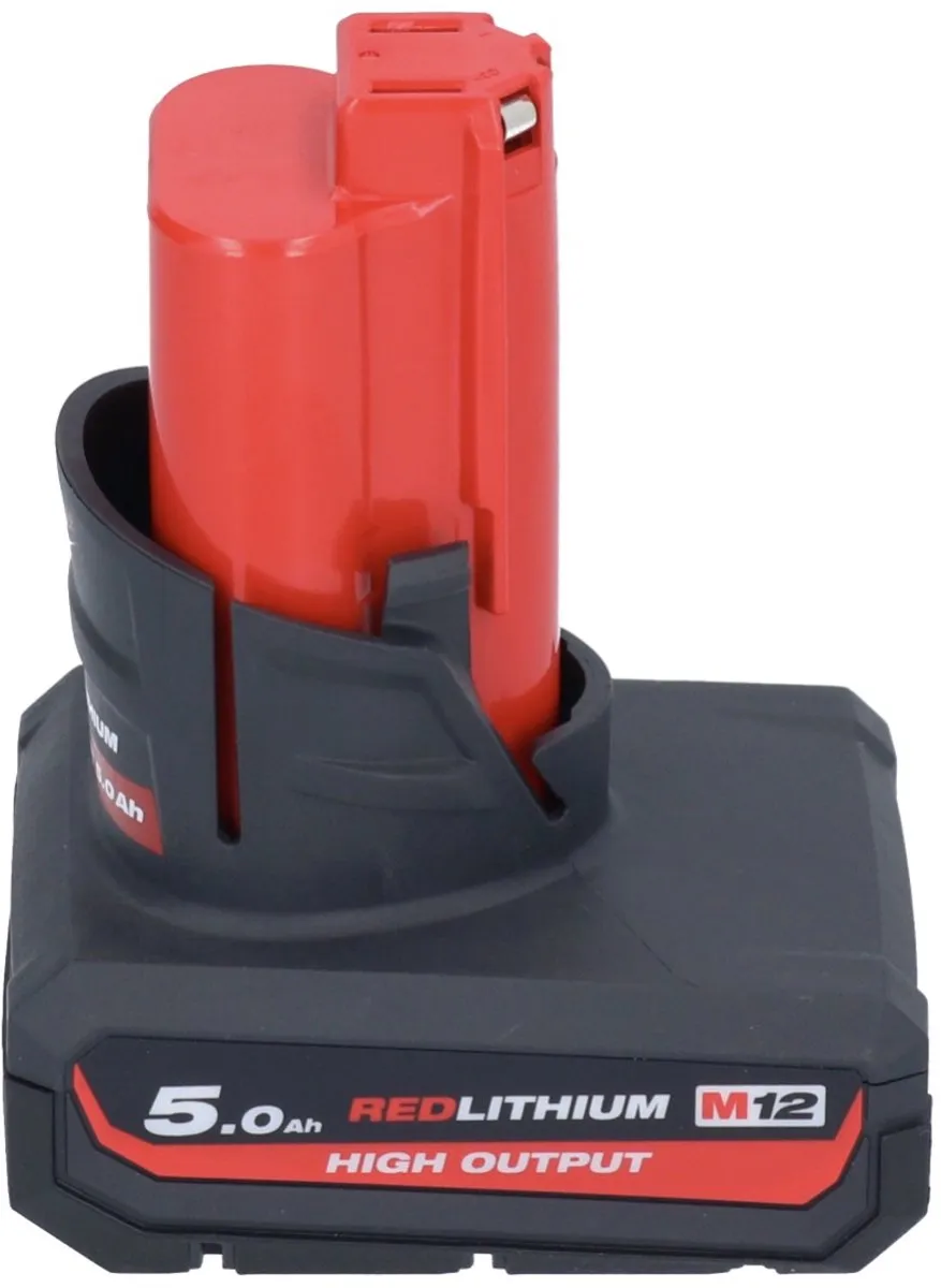 Milwaukee M12 HB5 High Output Startset - 4x 5000mAh Accu + C12C Lader - afbeelding 5 van 5