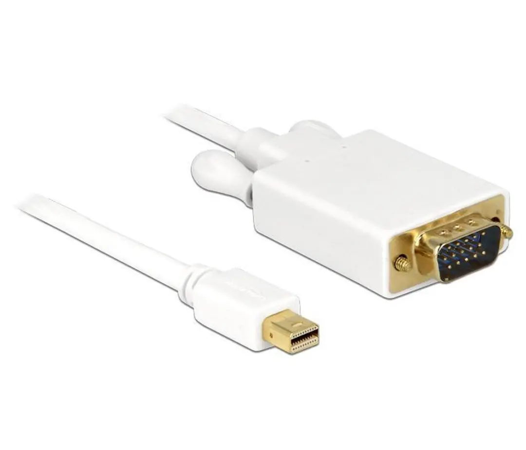 Delock Mini DisplayPort naar VGA Kabel 1.0m - Wit