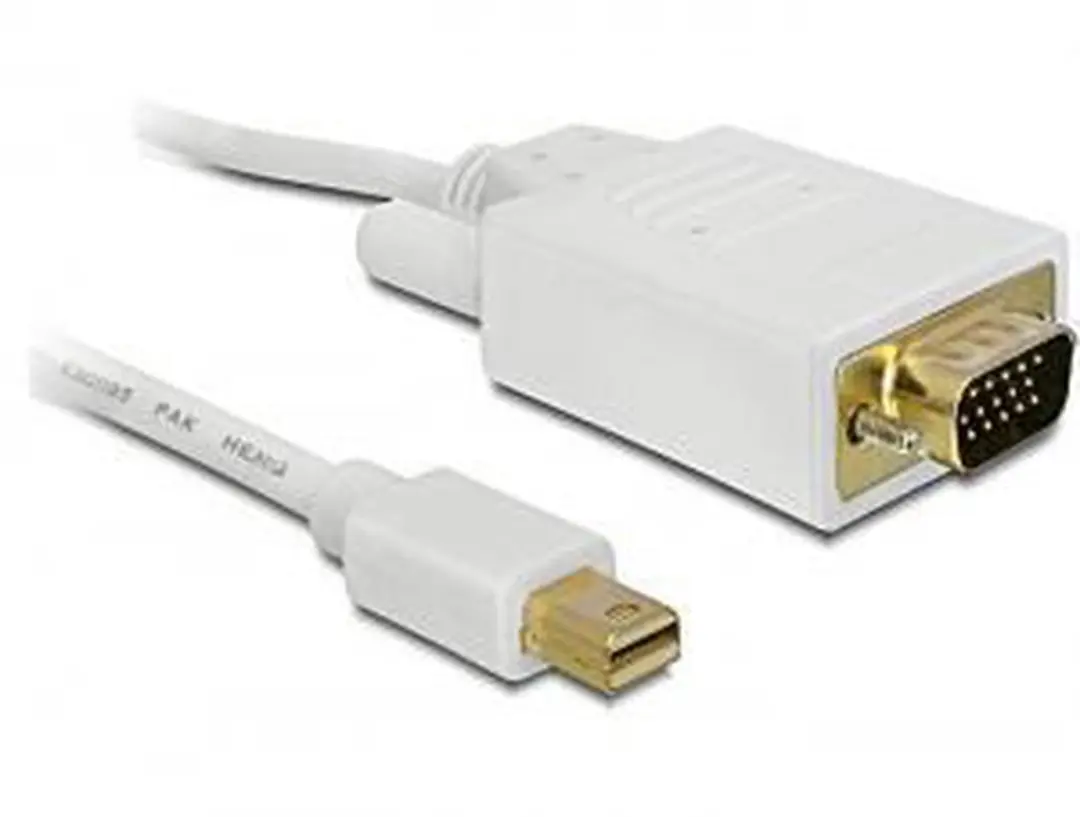 Delock Mini DisplayPort naar VGA Kabel 1.0m - Wit