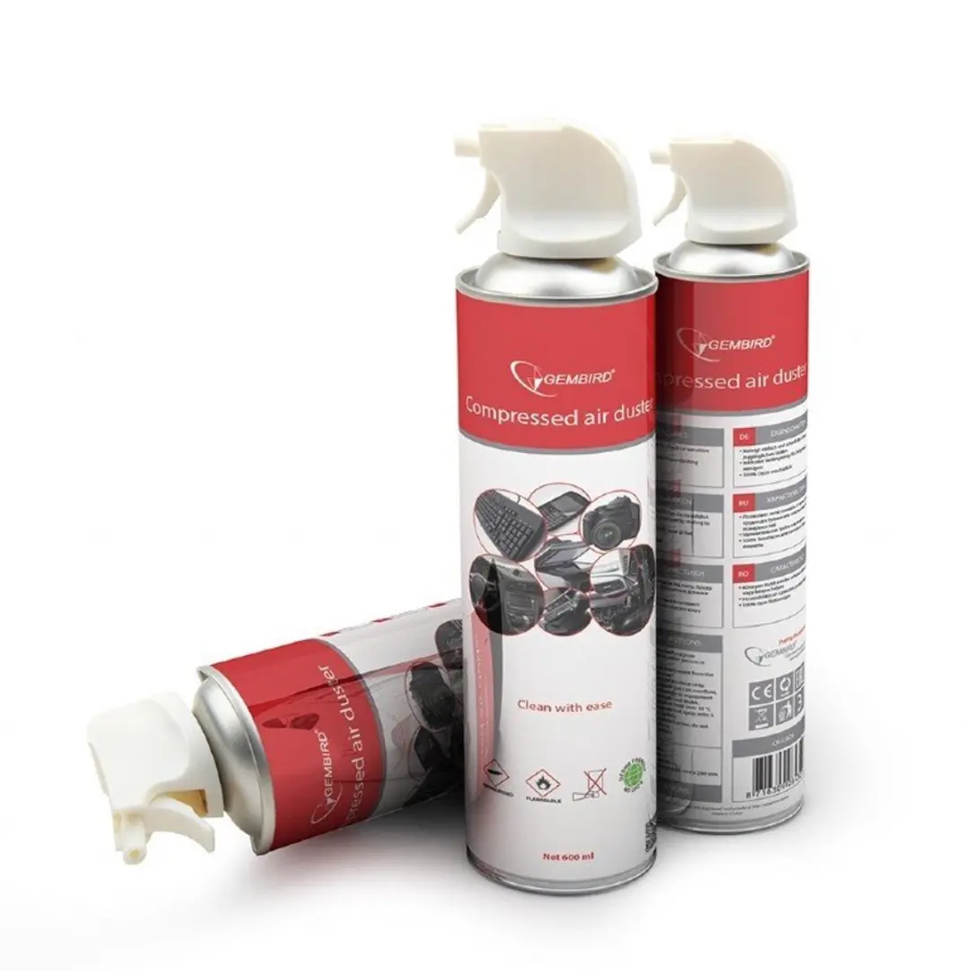 Gembird Air Duster Spuitbus 600ml - Wit