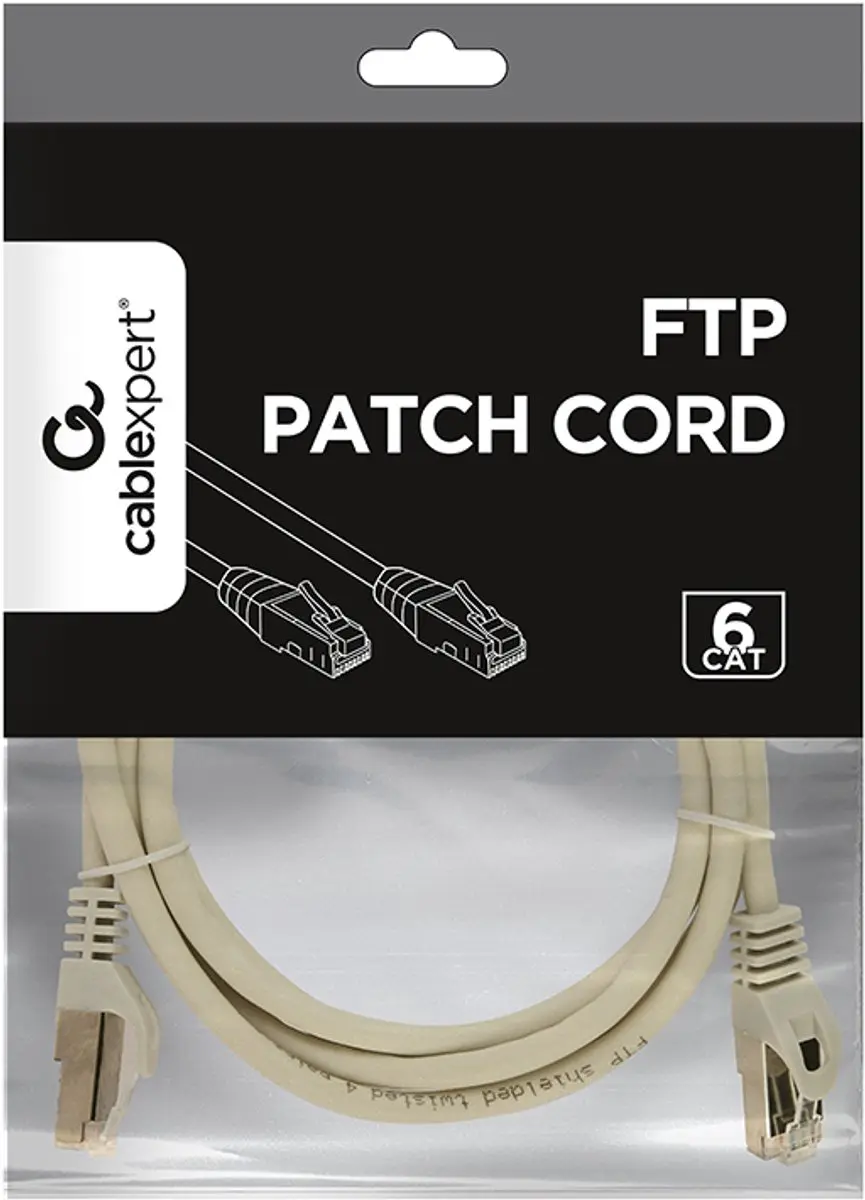 Gembird CablExpert PP6-1.5M FTP Cat6 Netwerkkabel - 1.5m - Grijs