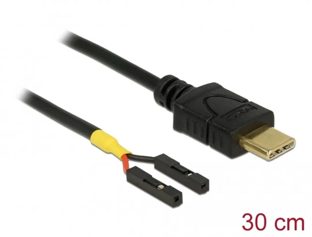 Delock USB Type-C naar 2x Pin Header Kabel 30cm
