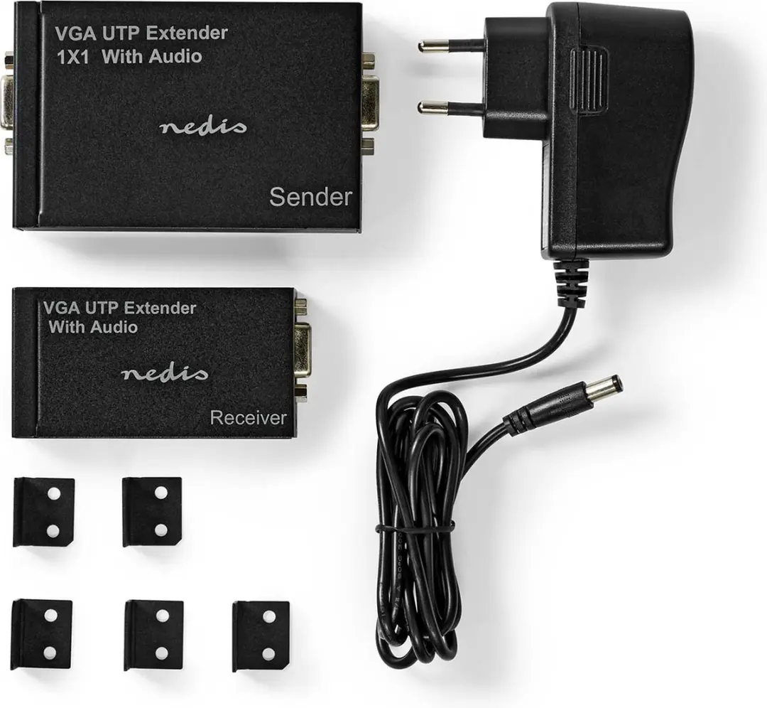 Nedis VGA Extender CREP5930BK - 300m - 1920x1200 - Zwart
