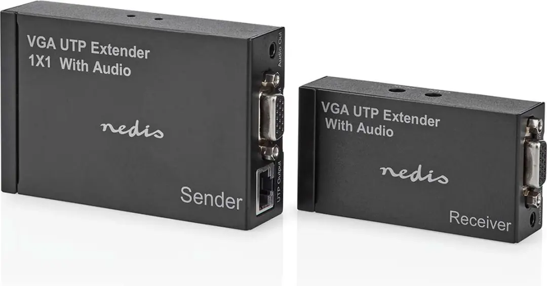 Nedis VGA Extender CREP5930BK - 300m - 1920x1200 - Zwart