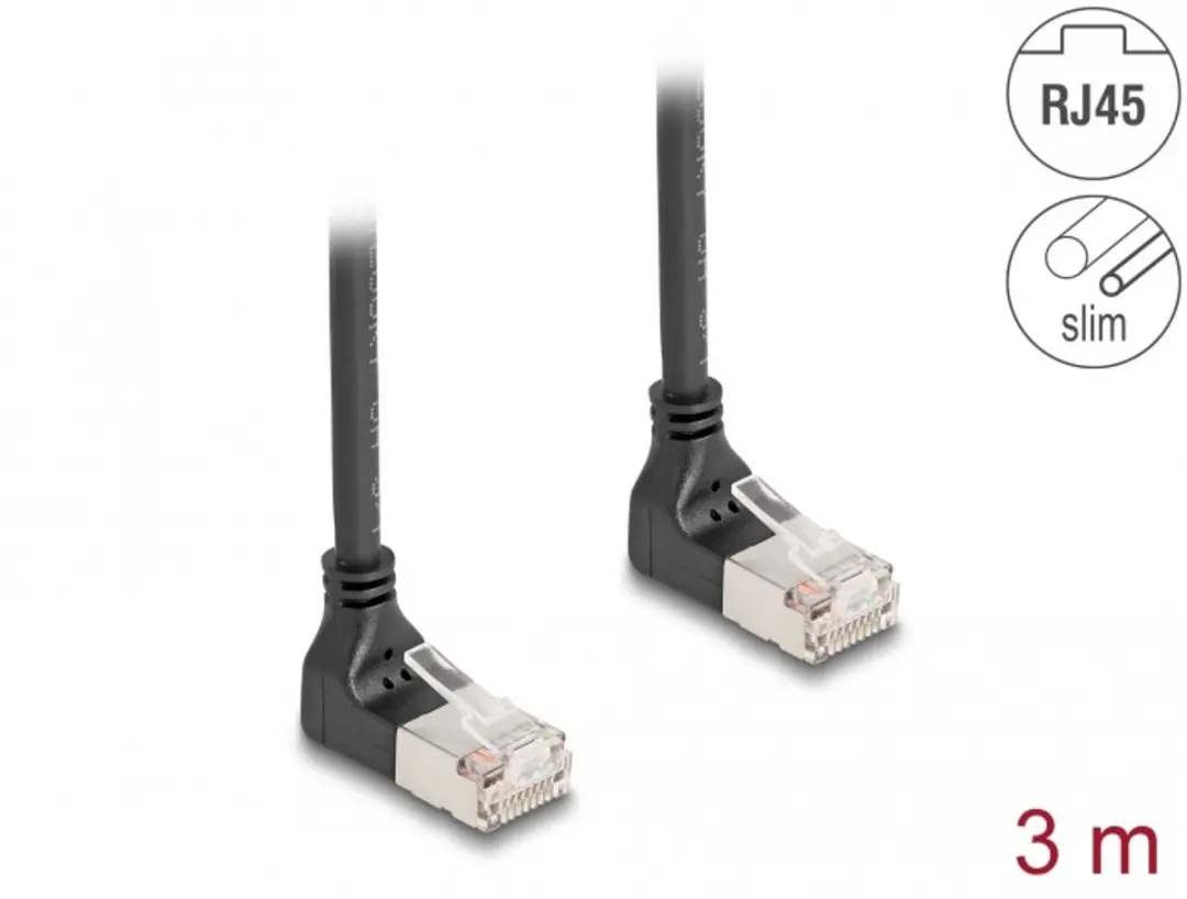 Delock Cat.6A S/FTP RJ45 Kabel 90°
