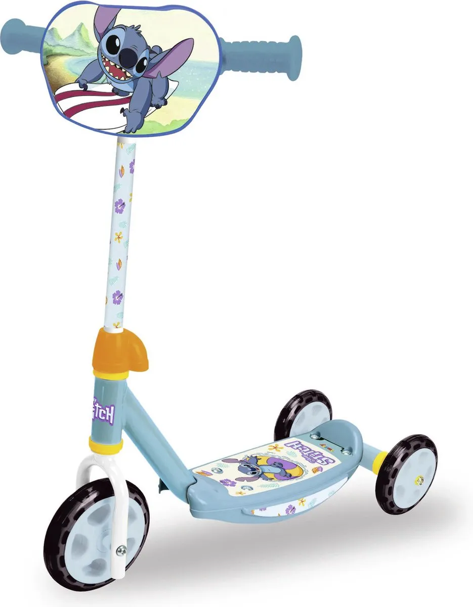 Smoby Lilo & Stitch Stitch Scooter Step - 3.4 Inch - Blauw/Zwart/Geel