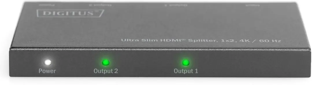 Digitus DS-45322 HDMI-splitter 2 poorten - 4K - Zwart