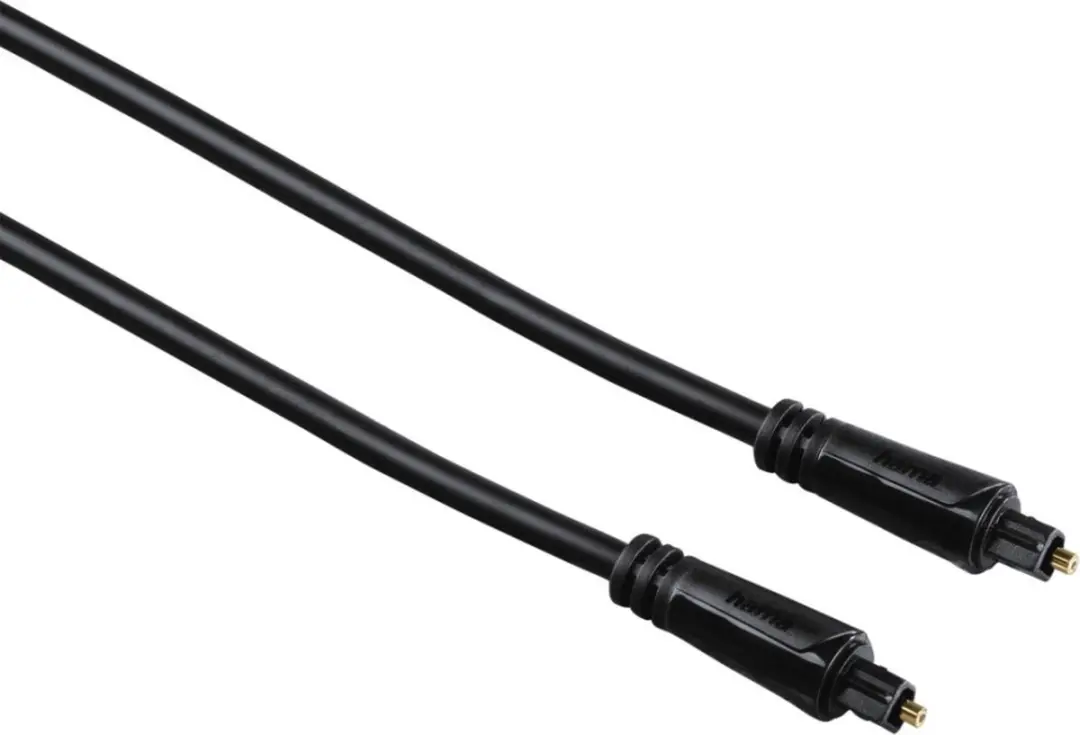 Hama Optische audiokabel, ODT-stekker (Toslink), verguld, 0,3 m