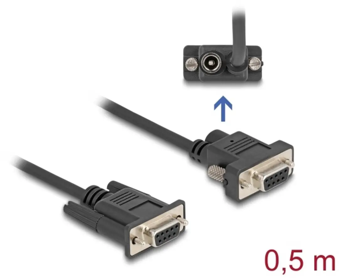 Delock RS-232 D-Sub9 Kabel 0.5m