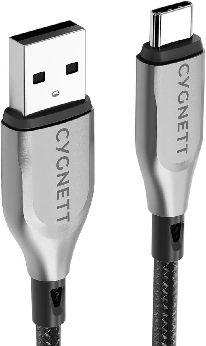 Cygnett USB-A naar USB-C Kabel 0.5m - Zwart