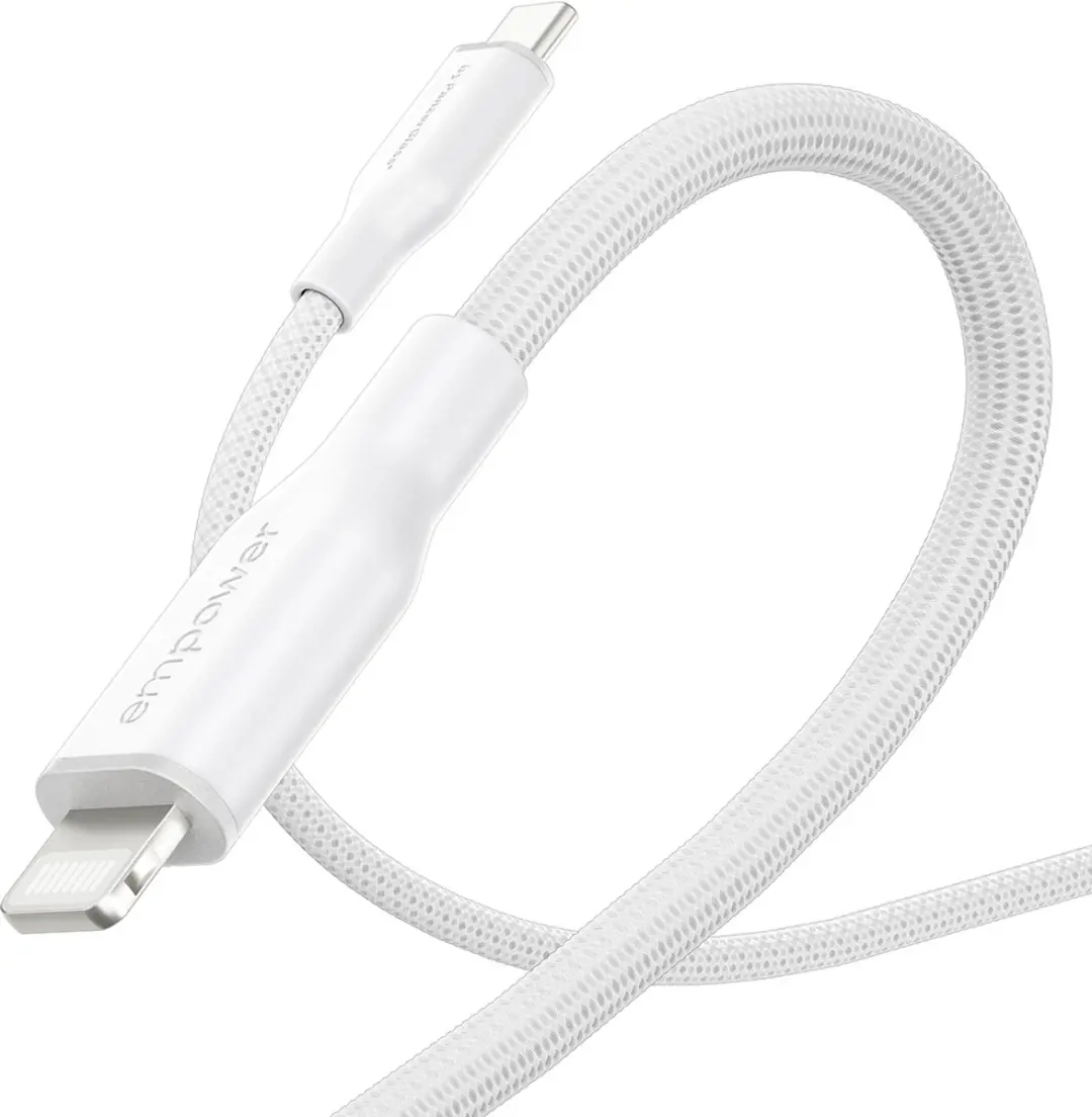 PanzerGlass empower Racing 60W USB-C Lightning Kabel 1.2M - Wit