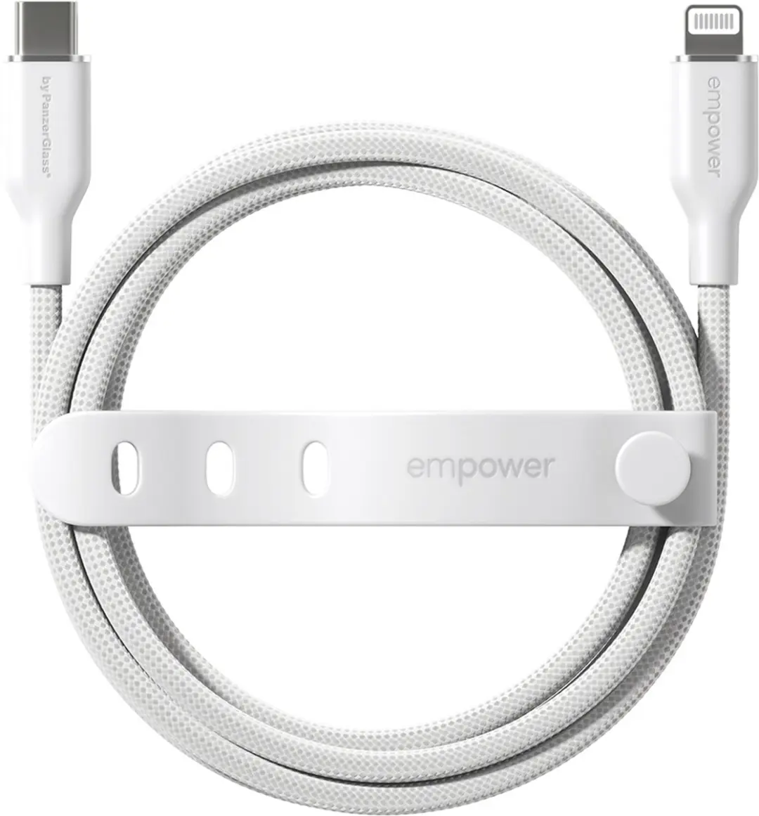 PanzerGlass empower Racing 60W USB-C Lightning Kabel 1.2M - Wit