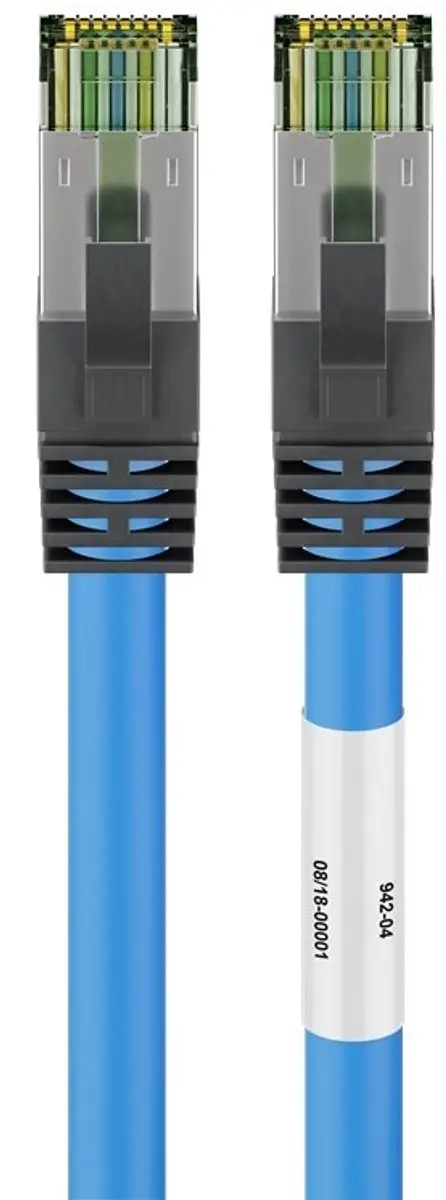 Goobay CAT8.1 S/FTP Netwerkkabel 40Gbit - 20m - Blauw