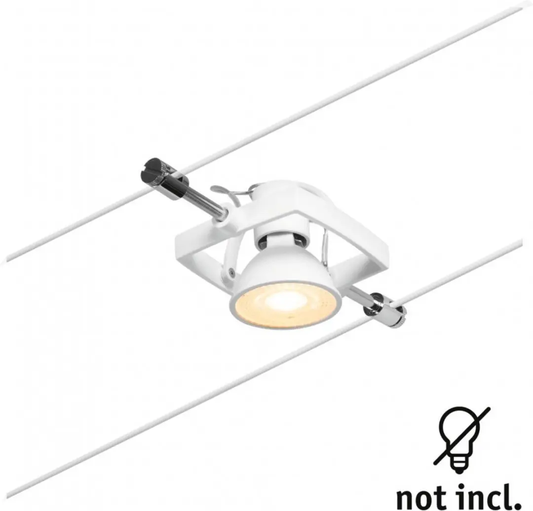 Paulmann 12V-kabelsysteem GU5.3 Wit Mat Chroom