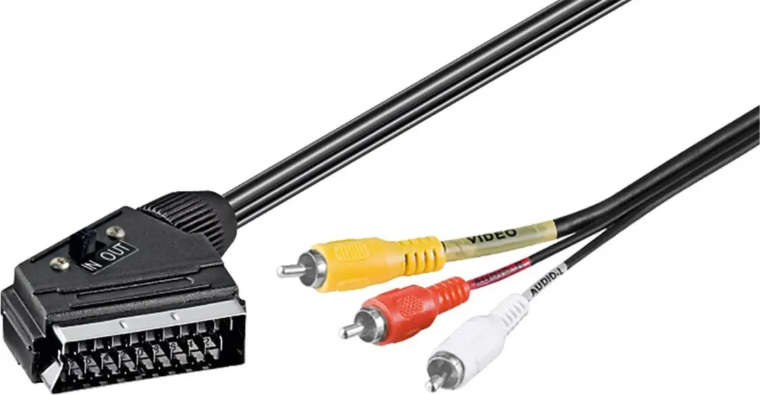 Goobay 50364 SCART naar 3xRCA Videokabel Adapter