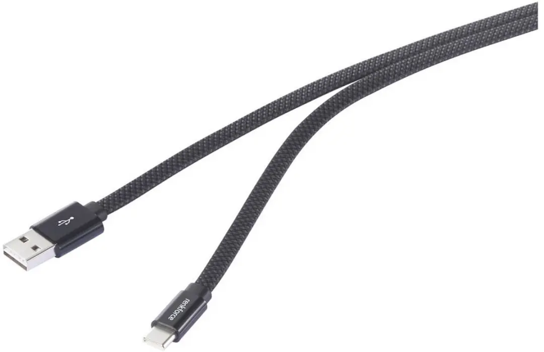 Renkforce RF-6872560 USB-kabel USB-A naar USB-C 1m - Zwart