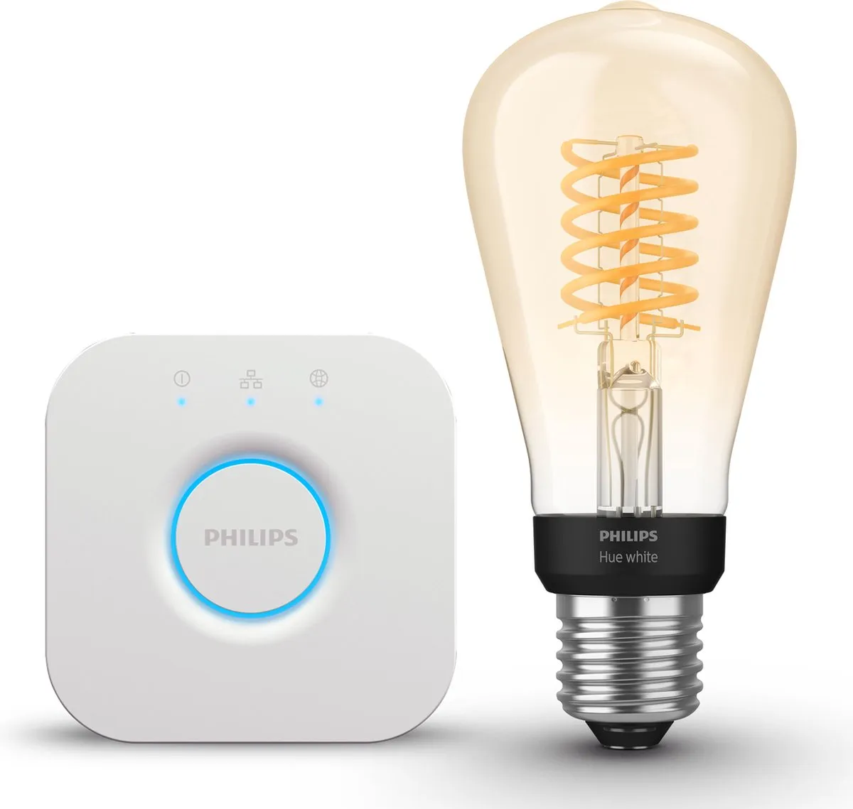 Philips Hue Starterspakket E27 Warmwit Edison ST72
