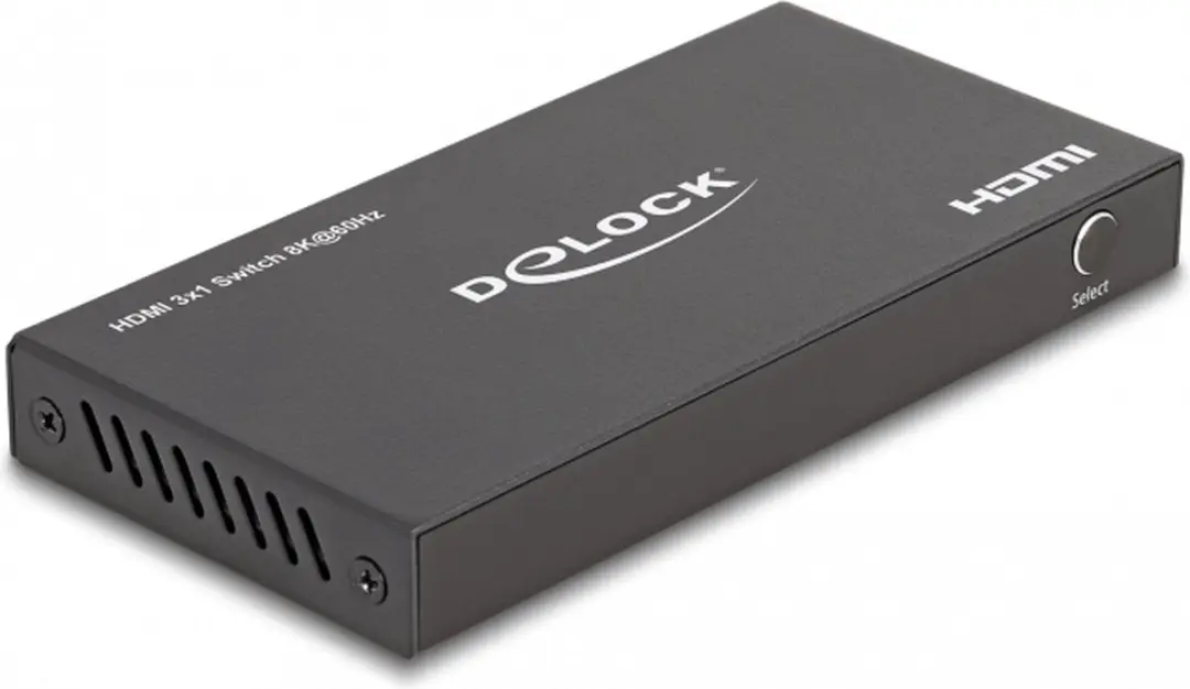 Delock HDMI Switch 3x1 8K60 - Zwart