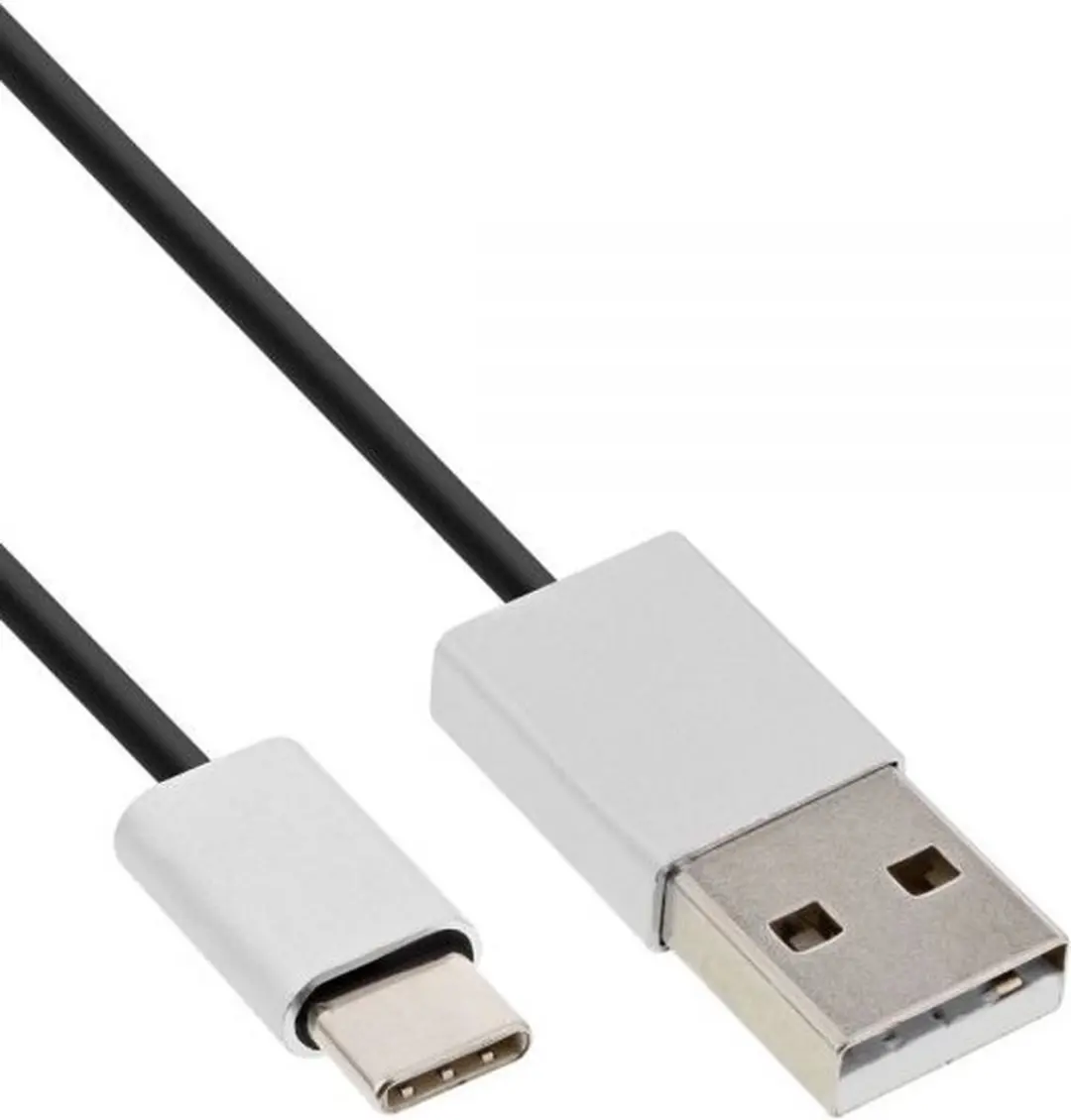 InLine USB-C naar USB-A Kabel 2.0 - 1m - 3A - Zwart