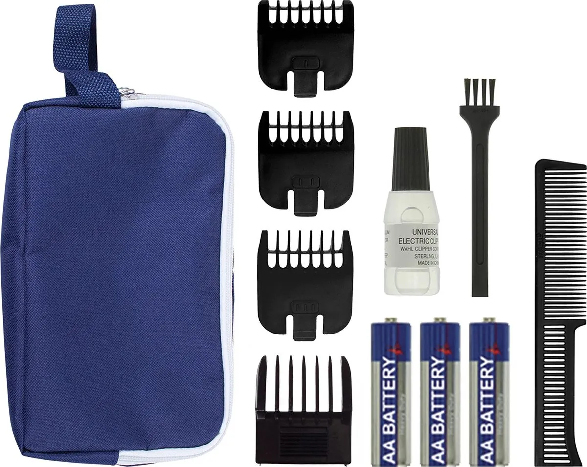 Wahl Groom Ease Neustrimmer Set 11-delig - Zwart