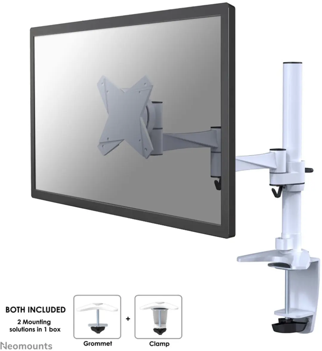 Neomounts FPMA-D1330WHITE Monitorarm 10-30"