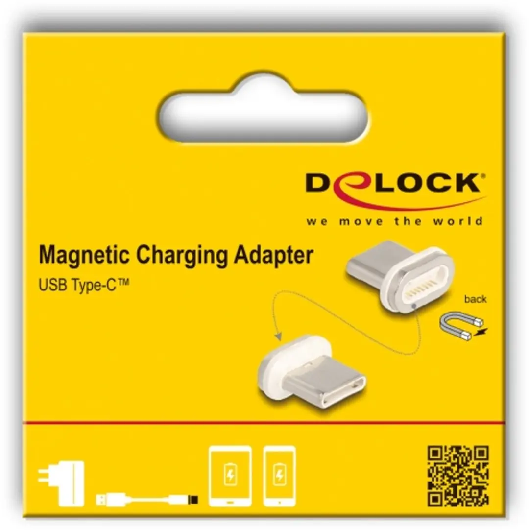 Delock Magnetic USB Type-C Adapter - Goud/Wit