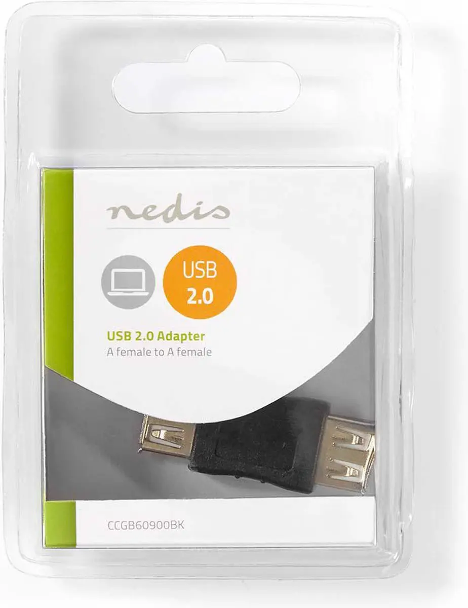 Nedis CCGB60900BK USB-A Adapter 480 Mbps - Zwart