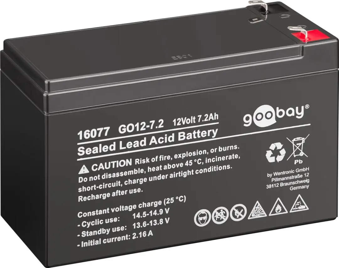 Goobay 12V 7200mAh Oplaadbare Loodaccu