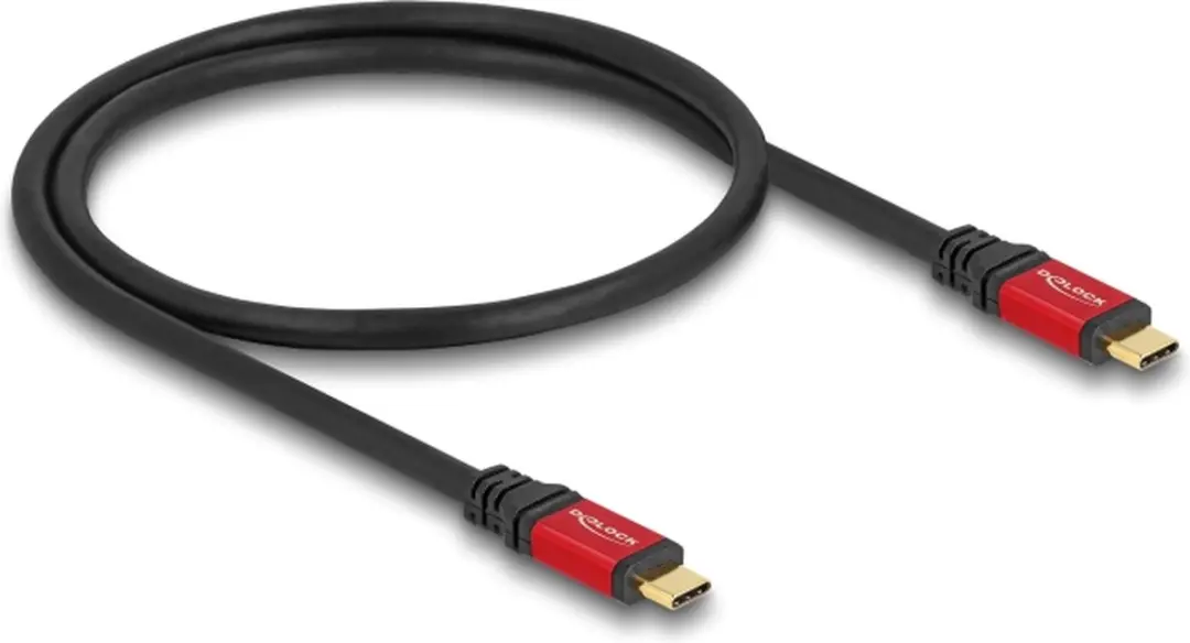 Delock USB-C Kabel 20 Gbps 100W PD 3.0 - 0,5m Rood