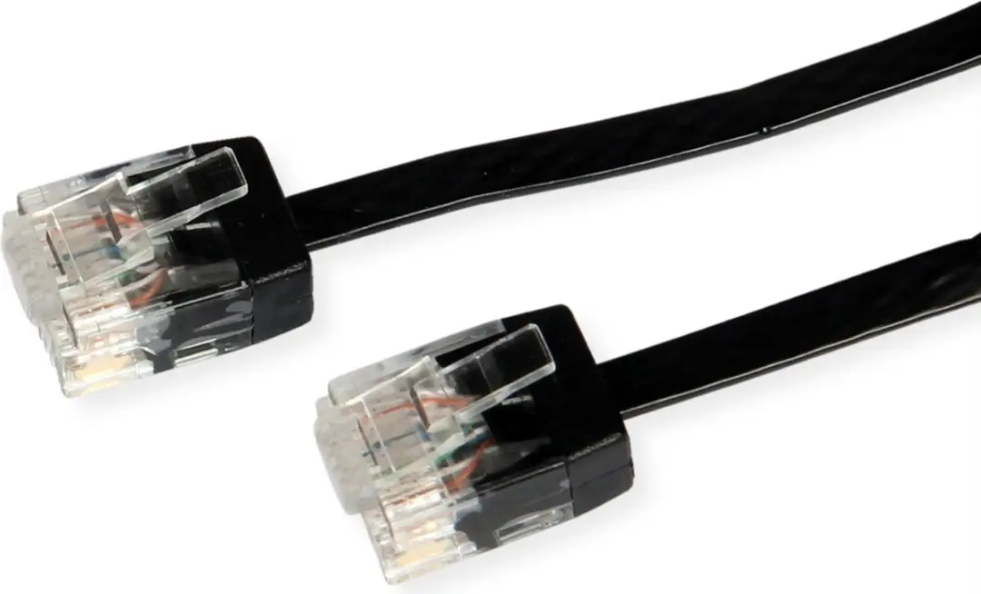 Roline Patchkabel Cat.6A UTP Extra Plat 0,5m