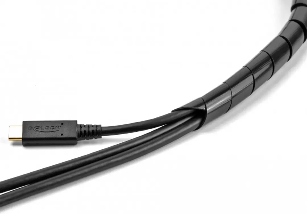 Delock Spiraalslang Flexibel 2m Ø12mm - Transparant