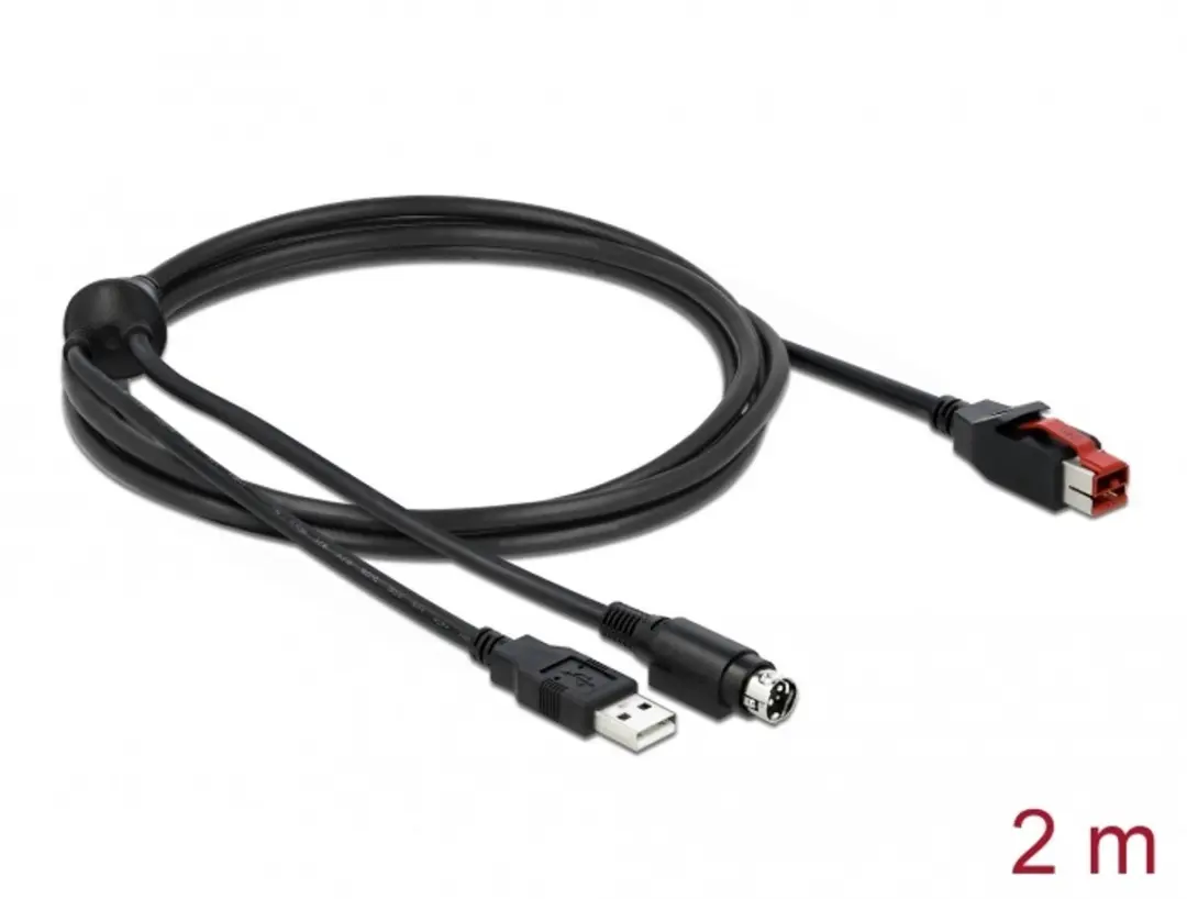 Delock PoweredUSB Kabel 24V naar USB Type-A