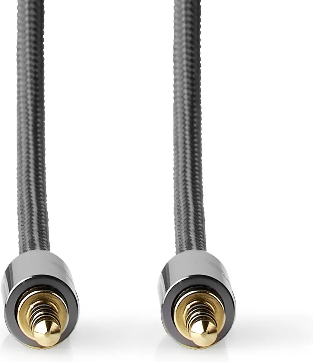Nedis Stereo-Audiokabel 3,5mm Male - 5m - Verguld - Gun Metal Grijs