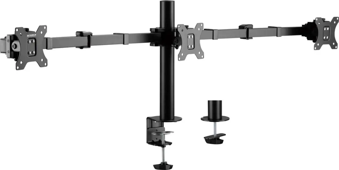 SpeaKa Professional SP-MM-230 Monitorbeugel 3x 68,6cm - Zwart - afbeelding 6 van 6