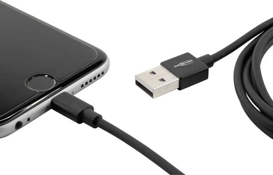 Ansmann Lightning Kabel 2m - Zwart