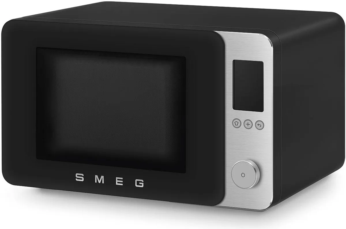 Smeg MOC02BLMEU Combi-magnetron met grill 2100W - 27L - Mat Zwart - afbeelding 6 van 6