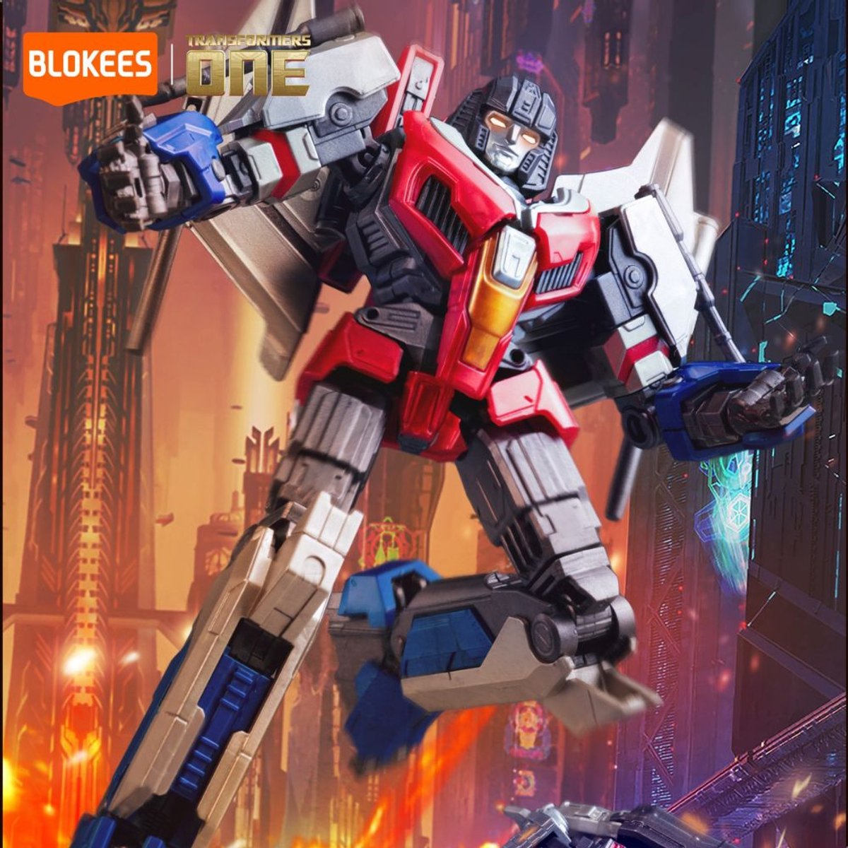 Blokees - Transformers One Starscream | Auto bots decepticon wars | Action Figure Edition | Robot technic modelbouw | model kit | Speelgoed legacy star bouwpakket | Bekend van manga & anime