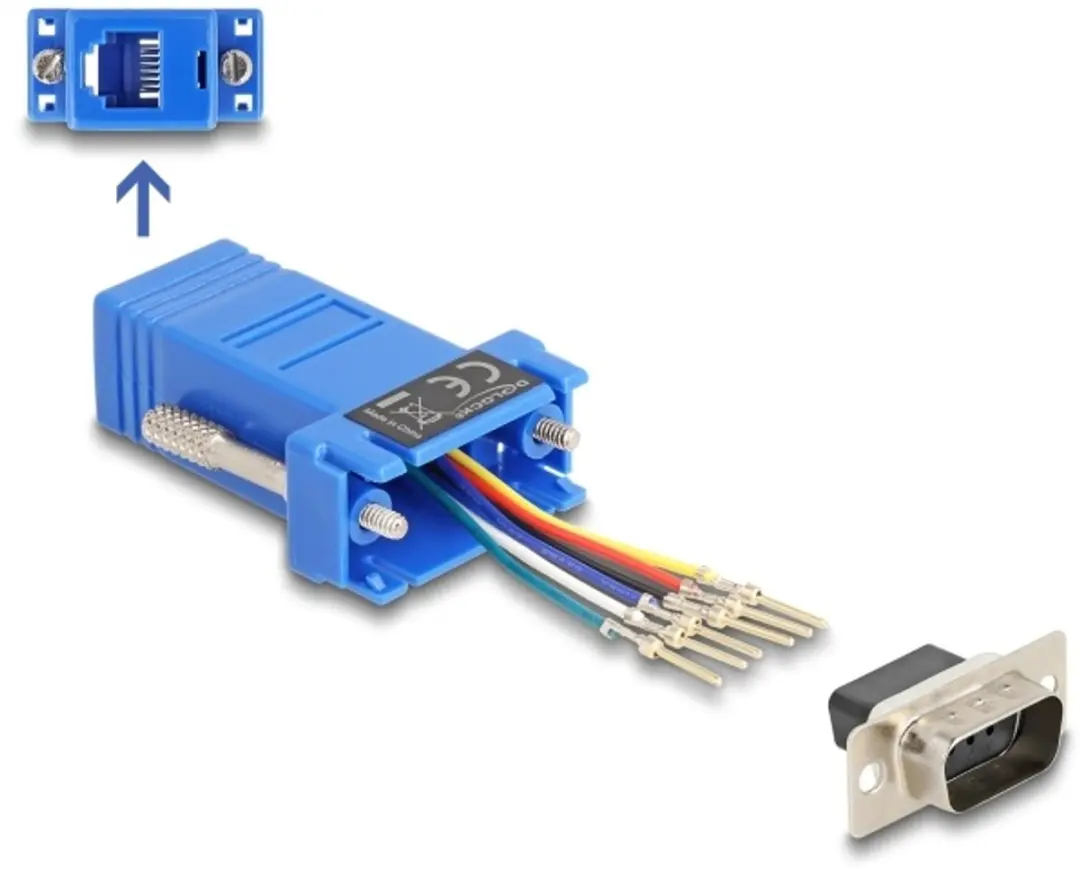 Delock D-Sub 9 naar RJ12 Blauw