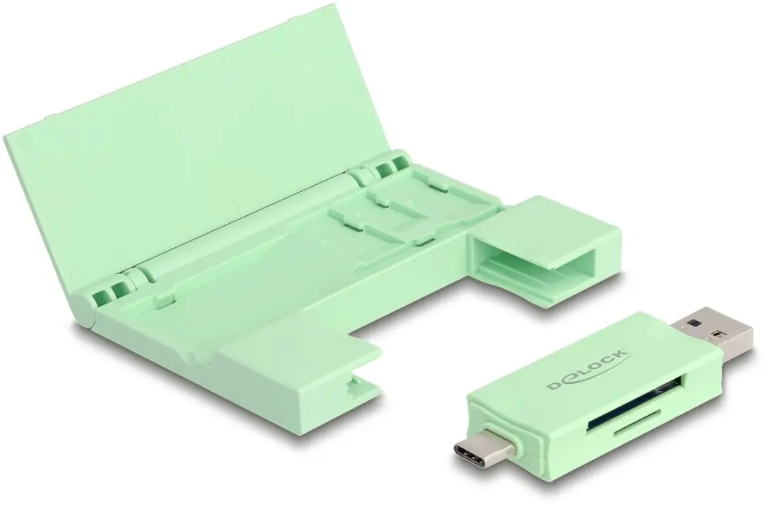 Delock Card Reader USB 5Gbps USB-C/Type-A voor SD/Micro SD