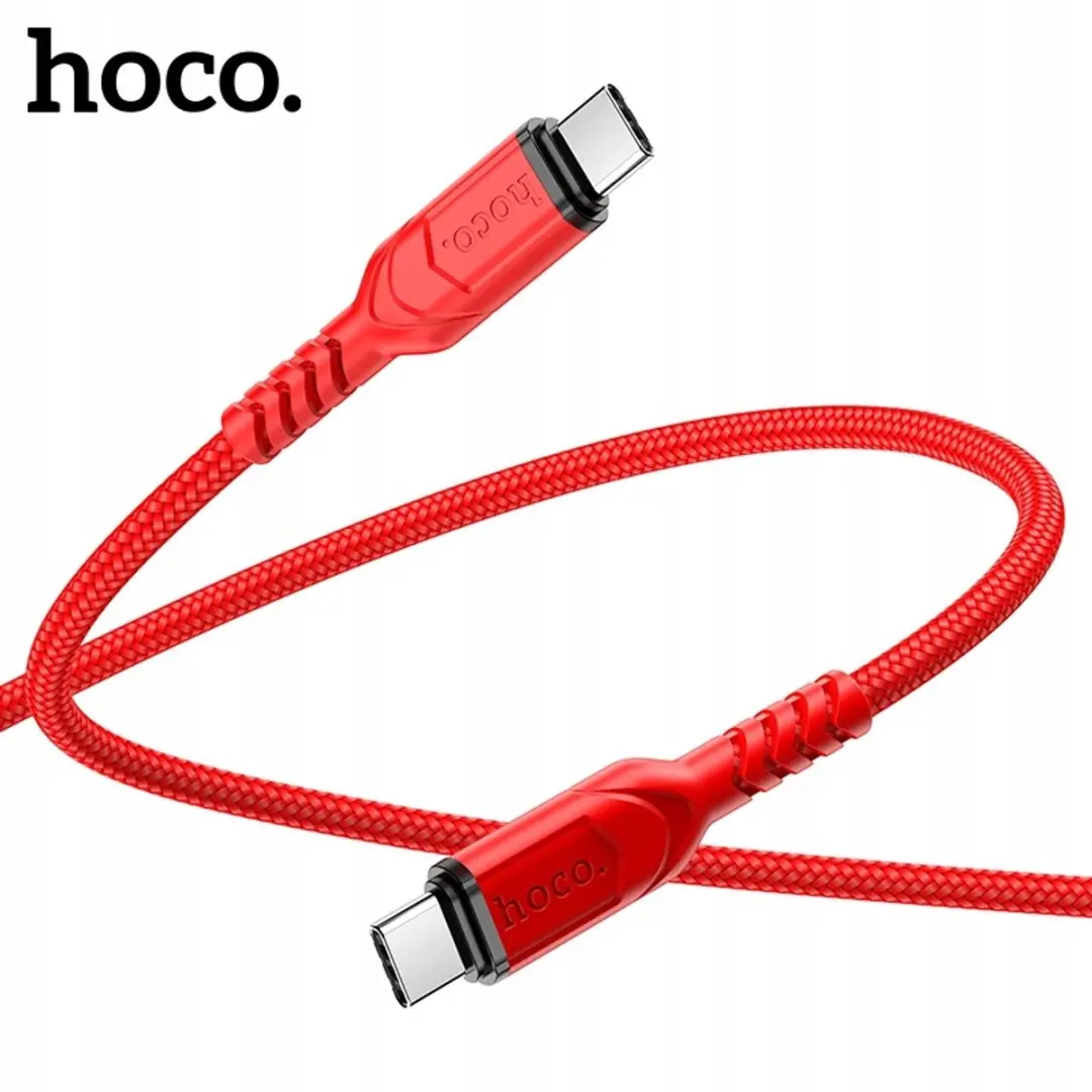 Hoco X59 Victory USB-C naar USB-C Kabel 1M 60W PD - Zwart
