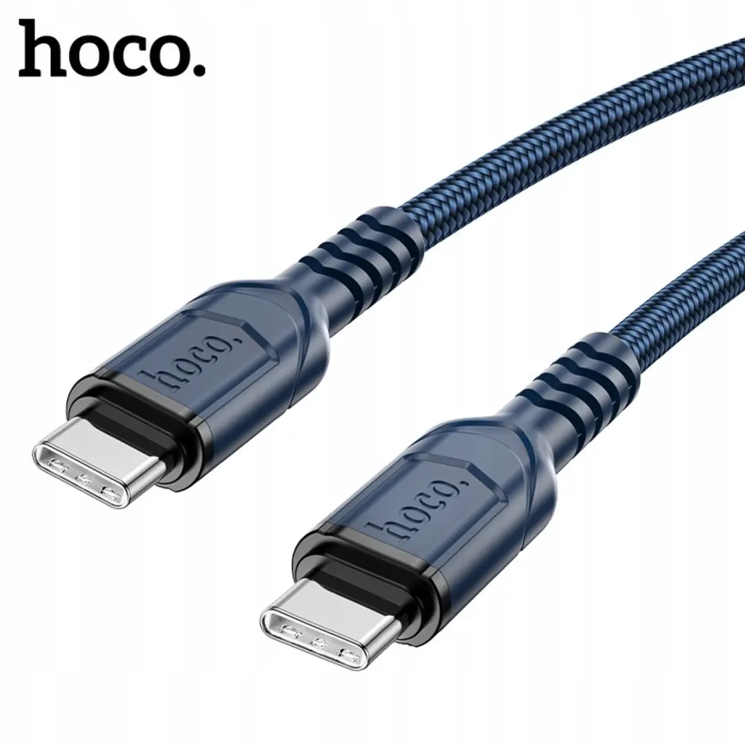 Hoco X59 Victory USB-C naar USB-C Kabel 1M 60W PD - Zwart