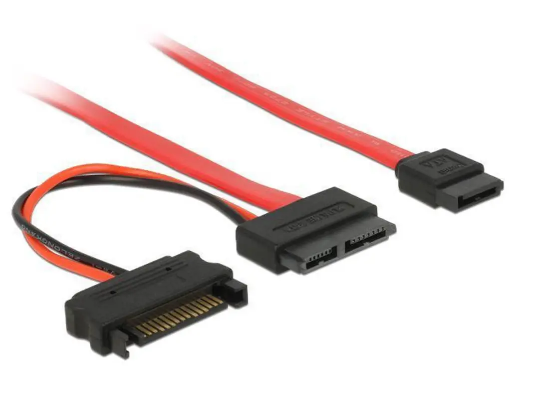 Delock SATA-kabel 1.0m - Rood