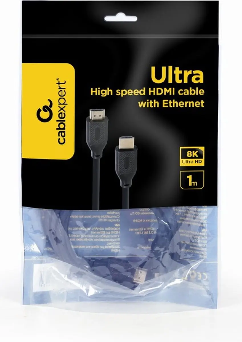 Gembird Ultra High Speed HDMI Kabel 8K 1m - Zwart