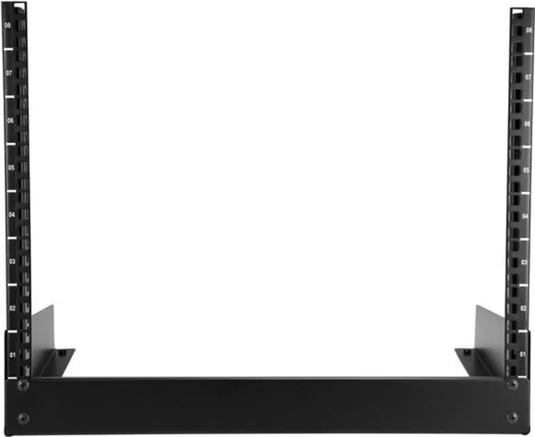 Startech RK8OD 8U Open Frame Rackkast - Zwart