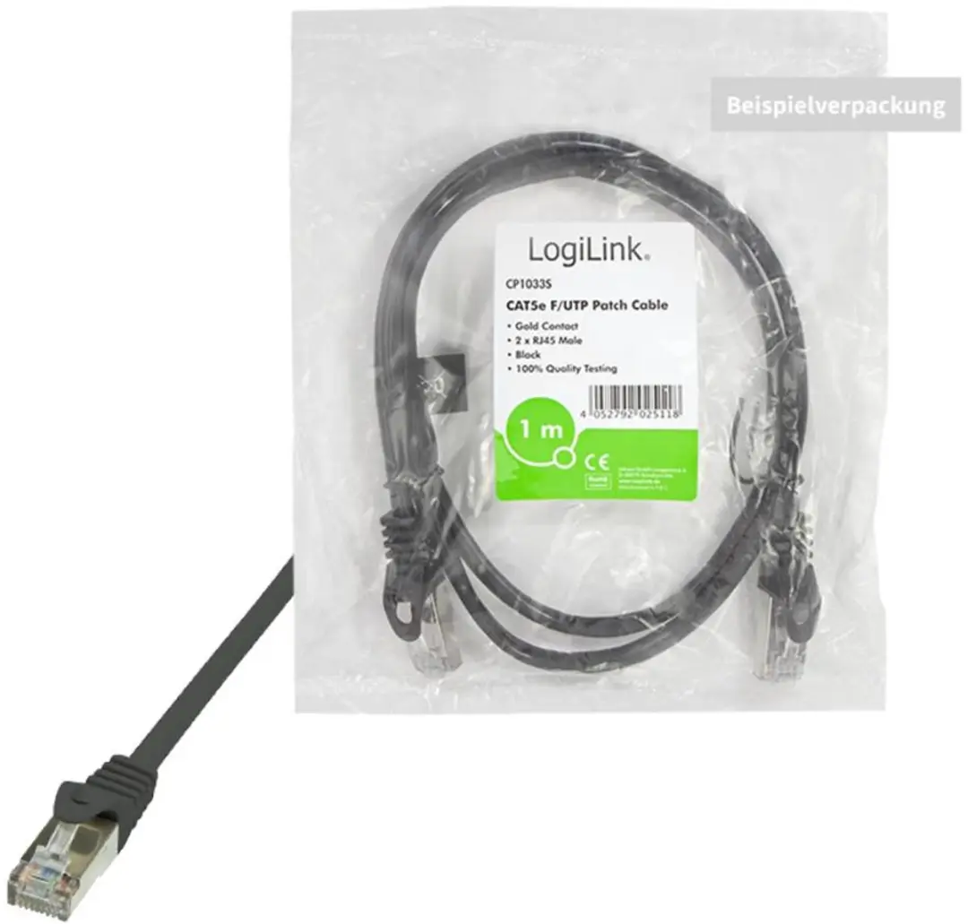 Logilink CP1093S Netwerkkabel CAT 5e 10m - Zwart