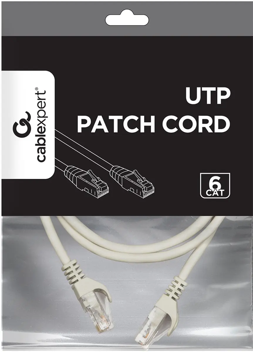 Gembird CAT6A Patchkabel PP6U-CU-1.5M - 1.5m - Grijs