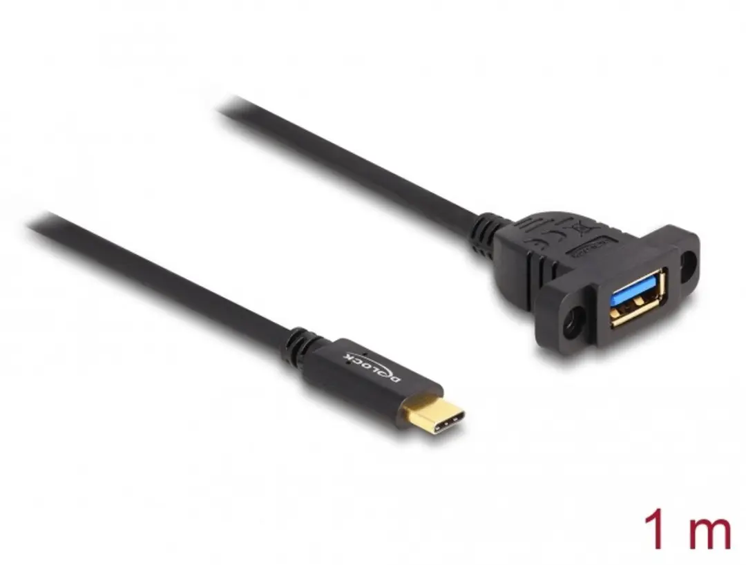 Delock USB 3.2 Gen 2 Type-C naar Type-A Kabel 1m