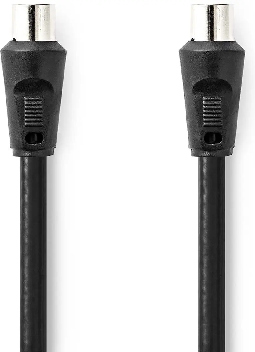 Nedis Coaxkabel IEC Male-Female 75 Ohm 1.5m - Zwart