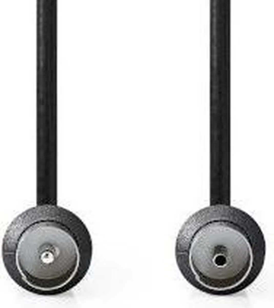 Nedis Coaxkabel IEC Male-Female 75 Ohm 1.5m - Zwart