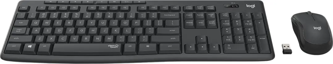 Logitech MK295 Draadloos Toetsenbord & Muis - Hongaars/Zwart